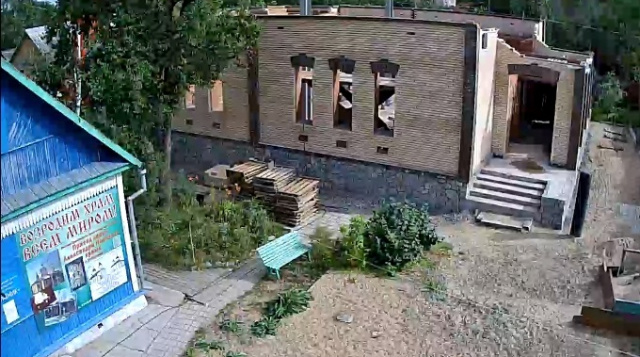 Restaurierung des Tempels von Alexander Newski. Chabarowsk Webcam online