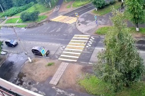 Kreuzung von Loginova und Korabelnaya. Webcams von Sewerodwinsk