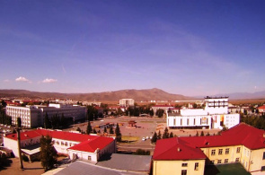 Arata Platz. Der zentrale Platz der Stadt Kyzyl