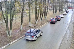 Zarechnaya-Straße, Eingang zur Stadt. Winkel 2. Webcams Yakhroma online