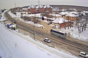 Die Kreuzung von Swerdlowskaja und Lenin in Dolgoderevenskoje. Tscheljabinsk Webcams