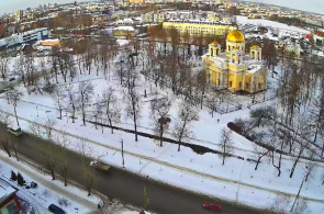 Alexander-Newski-Kathedrale. Web-Kameras Petrozavodsk online zu sehen