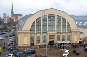 Rigaer Zentralmarkt. Riga Webcam online