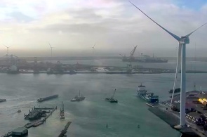 Drehbare Webcam im Hafen. Webcams von Rotterdam