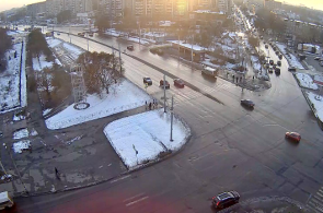 Kreuzung der Komarov Avenue - st. Gruß. Tscheljabinsk Webcam online