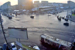 Kreuzung der Straßen Gagarin - Dzerzhinsky. Tscheljabinsk Webcam online