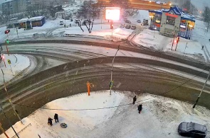 Kreuzung der Bauherren und Kusnezkaja. Meschduretschensk Webcams online