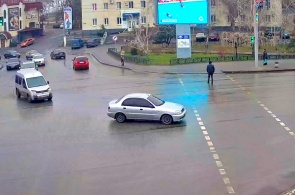 Kreuzung der Helden der Ukraine Street und B. Khmelnitsky Avenue. Melitopol-Webcams.