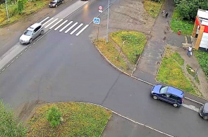 Fußgängerüberweg auf der Gvardeyskaya-Straße. Webcams Petrosawodsk