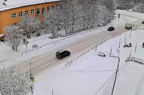 Fußgängerüberweg an der Leninstraße in Suoyarvi