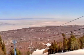 Berg Sobolinaya. Blick vom Café, 900 m. Baikalsk-Webcams
