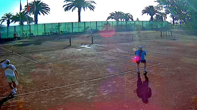Tennisplatz. Pension "Colchis" Old Gagra Webcam online