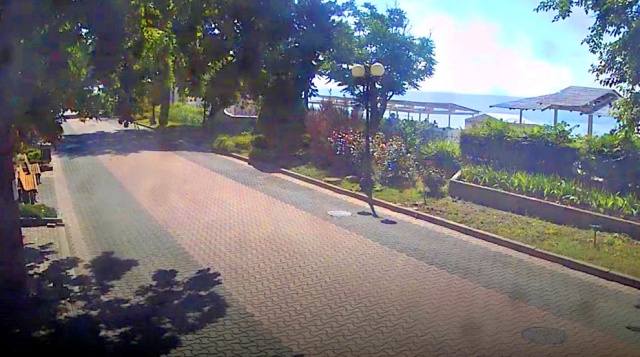 Damm benannt nach Gorki. Webcams Jewpatoria