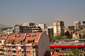 Panoramablick auf das Geo Milev-Gebiet. Sofia webcams online
