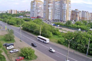 Dianova Straße. Omsk Webcam online