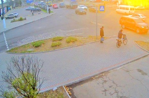 Kreuzung von st. Grizodubova und Lomonosov. Melitopol-Webcams