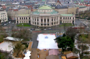 Burgtheater in Wien. Panorama-Webcam online