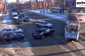 Kreuzung der Straßen Kutyakova - Astrachan. Webcams Saratov online
