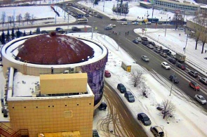 Kreuzung St. Kathedrale - Lenin-Allee. Webcams Kemerowo
