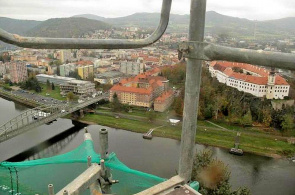 Panorama der Stadt. Webcams Decin online