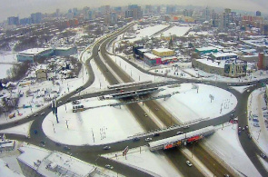 Kreuzung der Straßen Frunze - Ippodromskaya. Webcams Nowosibirsk online