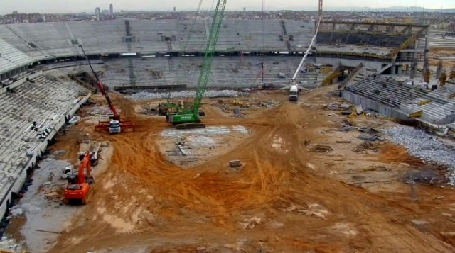 Der Bau eines neuen Stadions. Konya Webcams online