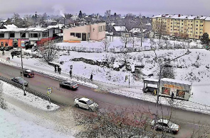 Fußgängerüberweg auf der Bondareva Straße. Webcams Sortavala online