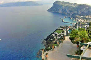 Die Küste der Insel Capri. Anacapri Webcams online