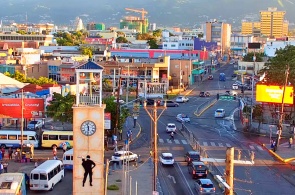 Panoramablick auf die Hauptstadt von Jamaika. Kingston Webcams