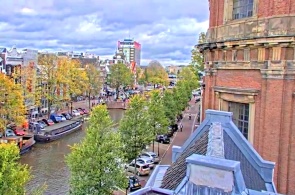 Singel-Kanal. Webcams von Amsterdam