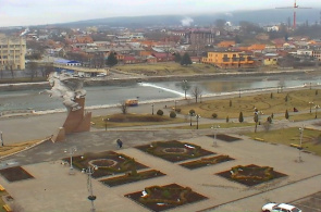 Pliev Square. Webcams in Vladikavkaz online