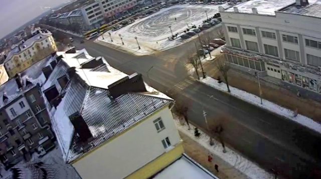 Zentraler Platz in Borisov Webcam online