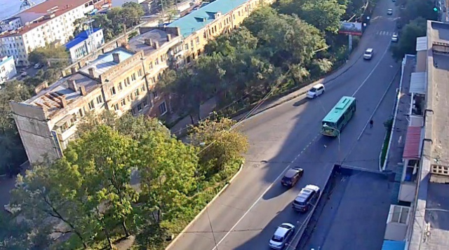 Kreuzung der Straßen Bestuzhev und Verkhny Portovaya. Wladiwostok online