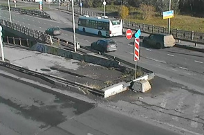 Oktoberbrücke. Cherepovets Webcam online