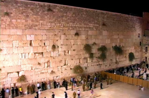 Jerusalem, die Klagemauer in Echtzeit