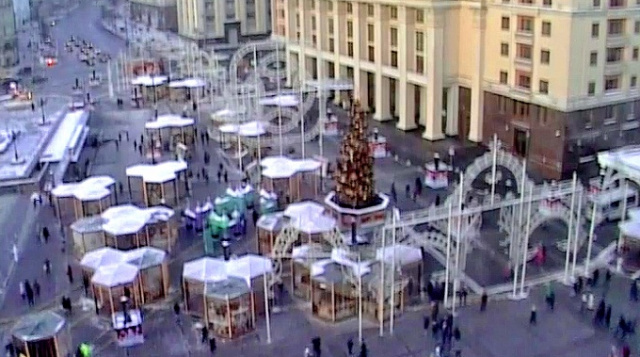 Manezhnaya Platz. Moskau Webcams online