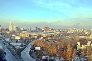 Kreuzung von Labour Street und Sverdlovsky Prospect. Tscheljabinsk Webcam online