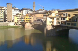 Ponte Vecchio berühmte Brücke über den Fluss Arno