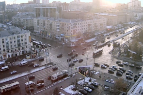 Kreuzung der Lenin Avenue - Engels Street. Tscheljabinsk online