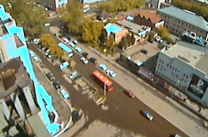 Kreuzung der Eisenbahner - Norden. Krasnojarsk Webcam online
