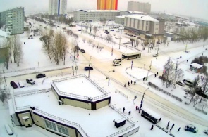 Kreuzung der 60-jährigen Gründung der UdSSR und Solnetschny. Krasnojarsk Webcams