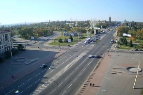 Polyak Square, Lenin Avenue Zaporozhye Webcam online