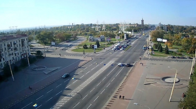 Polyak Square, Lenin Avenue Zaporozhye Webcam online