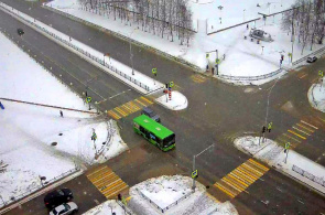 Webkamera mit Blick auf die Kreuzung der Lenin Street - Victory Ave.