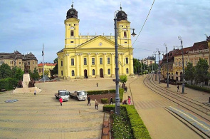 Große reformierte Kirche. Debrecen Webcams online