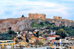 Akropolis von Athen (Griechenland) - die Hauptattraktion. Athen Webcams online